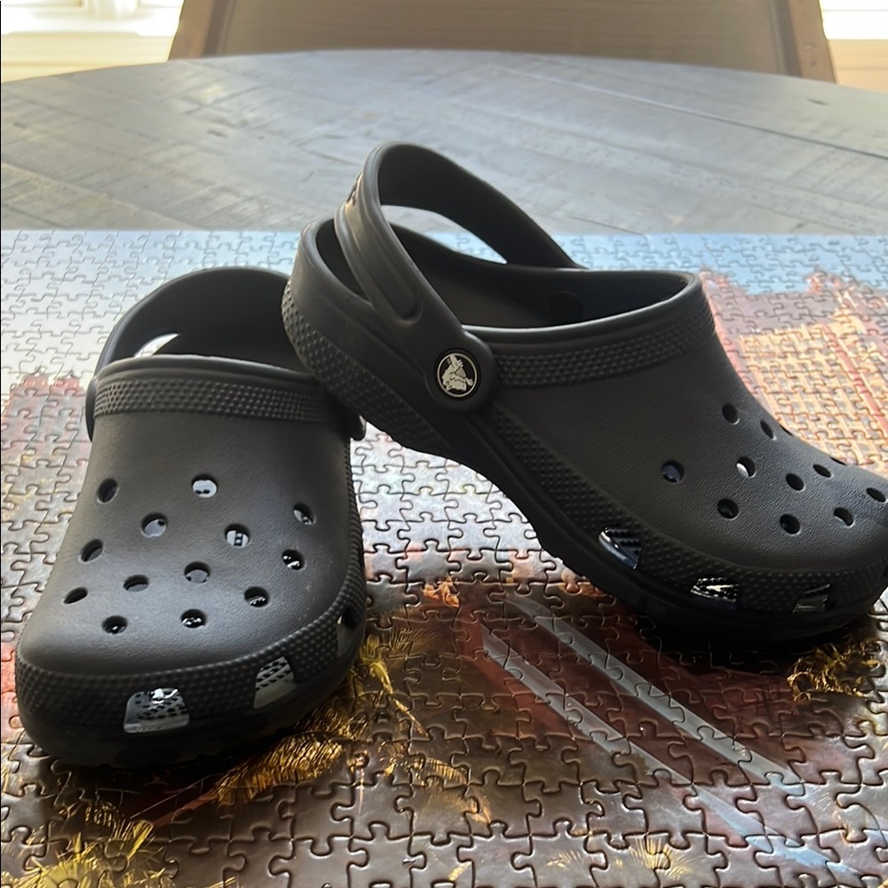 Navy Blue Crocs Classic Clogs